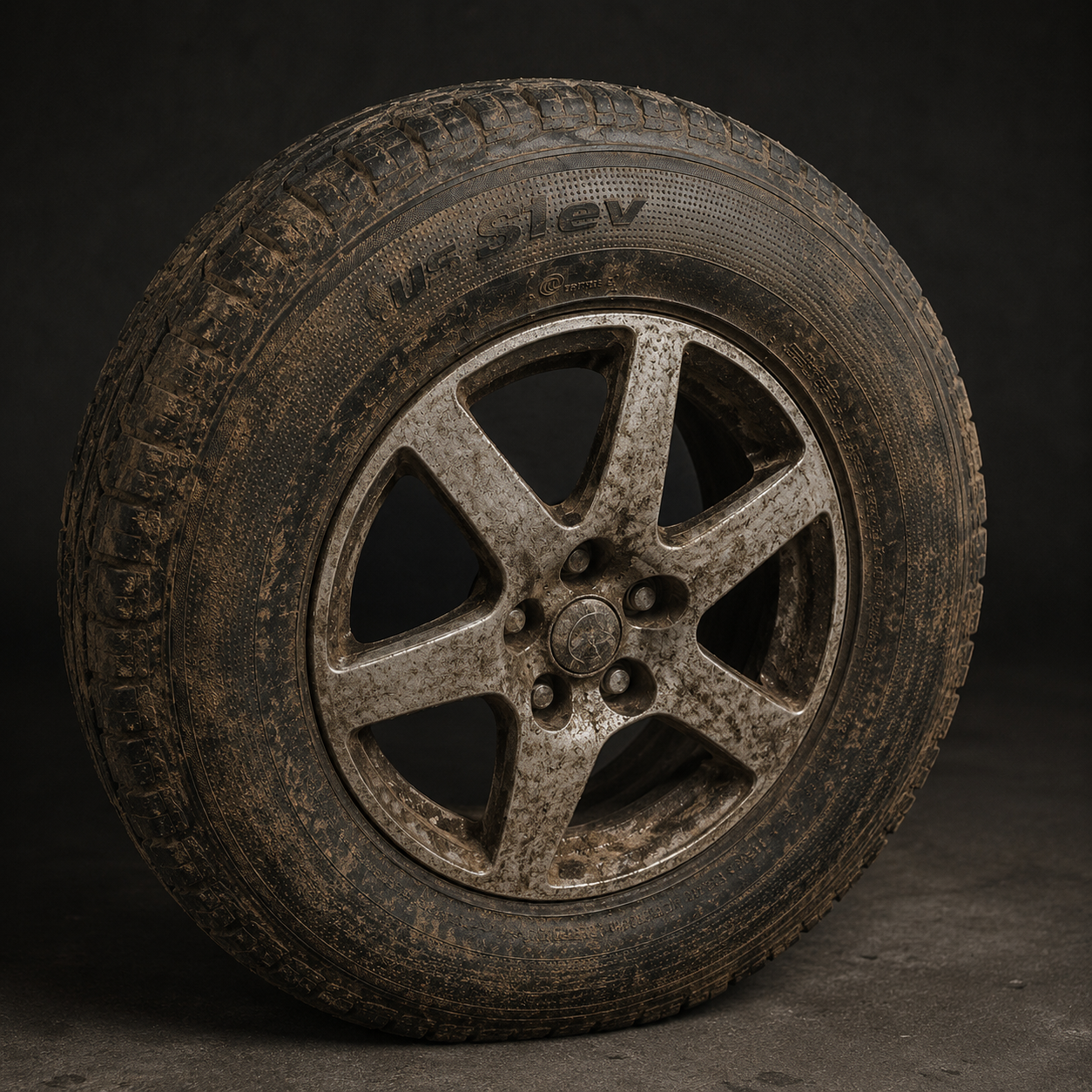 Black Shiny Tire wax