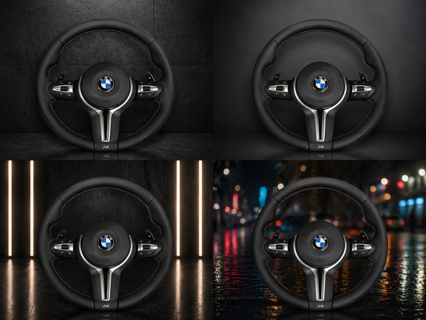 BMW M-style steering wheel BMW F10,F11,F12,F13,F15,F16,F07,F01,F2,F06